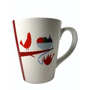 Starbucks 2011 Christmas Holiday Tall Mug Cup Partridge Bird Tree Ornaments